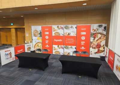 Kiosque d’exposition personnalisé pour Saputo